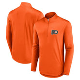 Philadelphia Flyers Fanatics Mock Neck Quarter-Zip Top - Orange | US 5232716