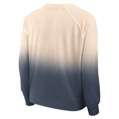 Houston Astros Fanatics Women's Luxe Lounge Arch Raglan Pullover Sweatshirt - Tan/Navy Pullover