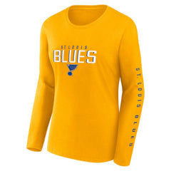 St. Louis Blues Fanatics Women's Long and Short Sleeve Two-Pack T-Shirt Set - Blue | US 5233298