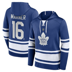 Mitch Marner Toronto Maple Leafs Fanatics Name & Number Lace-Up Pullover Hoodie - Blue | US 5234228