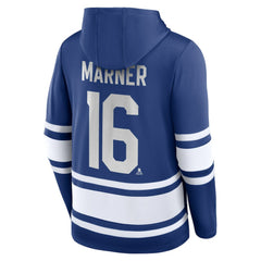 Mitch Marner Toronto Maple Leafs Fanatics Name & Number Lace-Up Pullover Hoodie - Blue | US 5234228