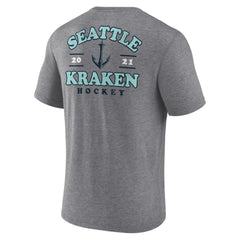 Seattle Kraken Fanatics Winger Tri-Blend T-Shirt - Heather Gray | US 5236741