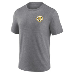 Boston Bruins Fanatics Winger Tri-Blend T-Shirt - Heather Gray | US 5236747