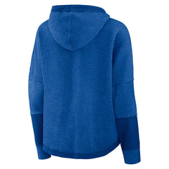 Los Angeles Rams Women's Lightewight Modest Crop Lounge Helmet Arch Pullover Hoodie - Royal Hoodies