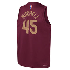 Donovan Mitchell Cleveland Cavaliers Youth Swingman Jersey Icon Editi- Wine - Nike