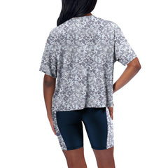 Dallas Cowboys Certo Women's Cropped Turnout T-Shirt - Navy T-shirts