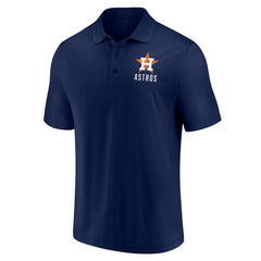 Houston Astros Fanatics Two-Pack Logo Lockup Polo Set - Navy/White