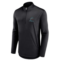 Miami Marlins Fanatics Quarterback Quarter-Zip Top - Black Tops