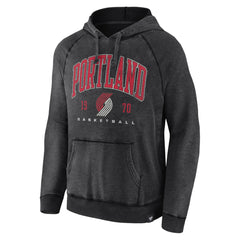 Portland Trail Blazers Foul Trouble Snow Wash Raglan Pullover Hoodie Heather Charcoal - Fanatics outlet