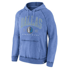 Dallas Mavericks Foul Trouble Snow Wash Raglan Pullover Hoodie Heather Blue - Fanatics outlet