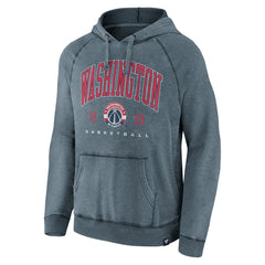 Washington Wizards Foul Trouble Snow Wash Raglan Pullover Hoodie Heather Navy - Fanatics