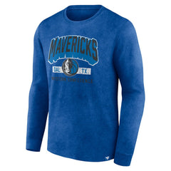Dallas Mavericks Front Court Press Snow Wash Long Sleeve T-Shirt Heather Royal - Fanatics outlet