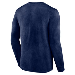 Washington Wizards Front Court Press Snow Wash Long Sleeve T-Shirt Heather Navy - Fanatics