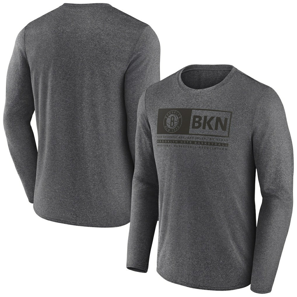 Brooklyn Nets Three-Point Play T-Shirt Heather Charcoal - Fanatics