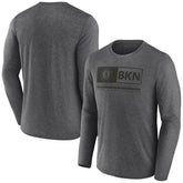 Brooklyn Nets Three-Point Play T-Shirt Heather Charcoal - Fanatics