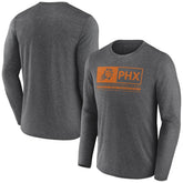 Phoenix Suns Three-Point Play T-Shirt Heather Charcoal - Fanatics