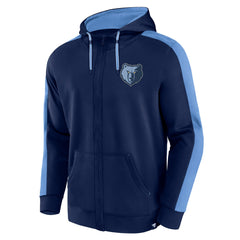 Memphis Grizzlies Rainbow Shot Full-Zip Hoodie Navy - Fanatics