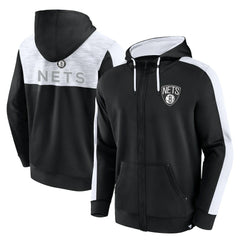 Brooklyn Nets Rainbow Shot Full-Zip Hoodie Black - Fanatics