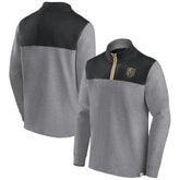 Vegas Golden Knights Fanatics Launch It Quarter-Zip Jacket - Heather Gray | US 5249342