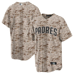 San Diego Padres Nike USMC Alternate Replica Team Jersey - Camo Jerseys