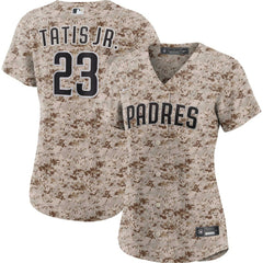 Fernando Tatis Jr. San Diego Padres Nike Women's USMC Alternate Replica Player Jersey - Camo Jerseys