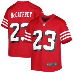 Christian McCaffrey San Francisco 49ers Youth Game Jersey - Scarlet Jerseys