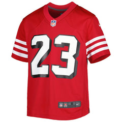 Christian McCaffrey San Francisco 49ers Youth Game Jersey - Scarlet Jerseys