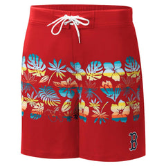 Boston Red Sox G-III Sports by Carl Banks Breeze Volley Swim Shorts - Red Shorts