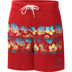 Los Angeles Angels G-III Sports by Carl Banks Breeze Volley Swim Shorts - Red Shorts