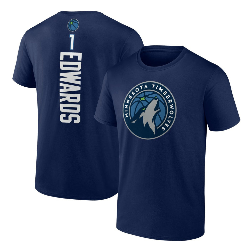 Anthony Edwards Minnesota Timberwolves Playmaker Team Name & Number T-Shirt Navy outlet
