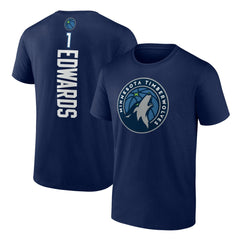 Anthony Edwards Minnesota Timberwolves Playmaker Team Name & Number T-Shirt Navy outlet