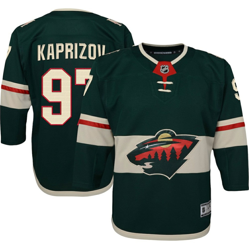 Kirill Kaprizov Minnesota Wild Youth Home Premier Player Jersey - Green | US 5256399