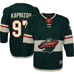 Kirill Kaprizov Minnesota Wild Youth Home Premier Player Jersey - Green | US 5256399