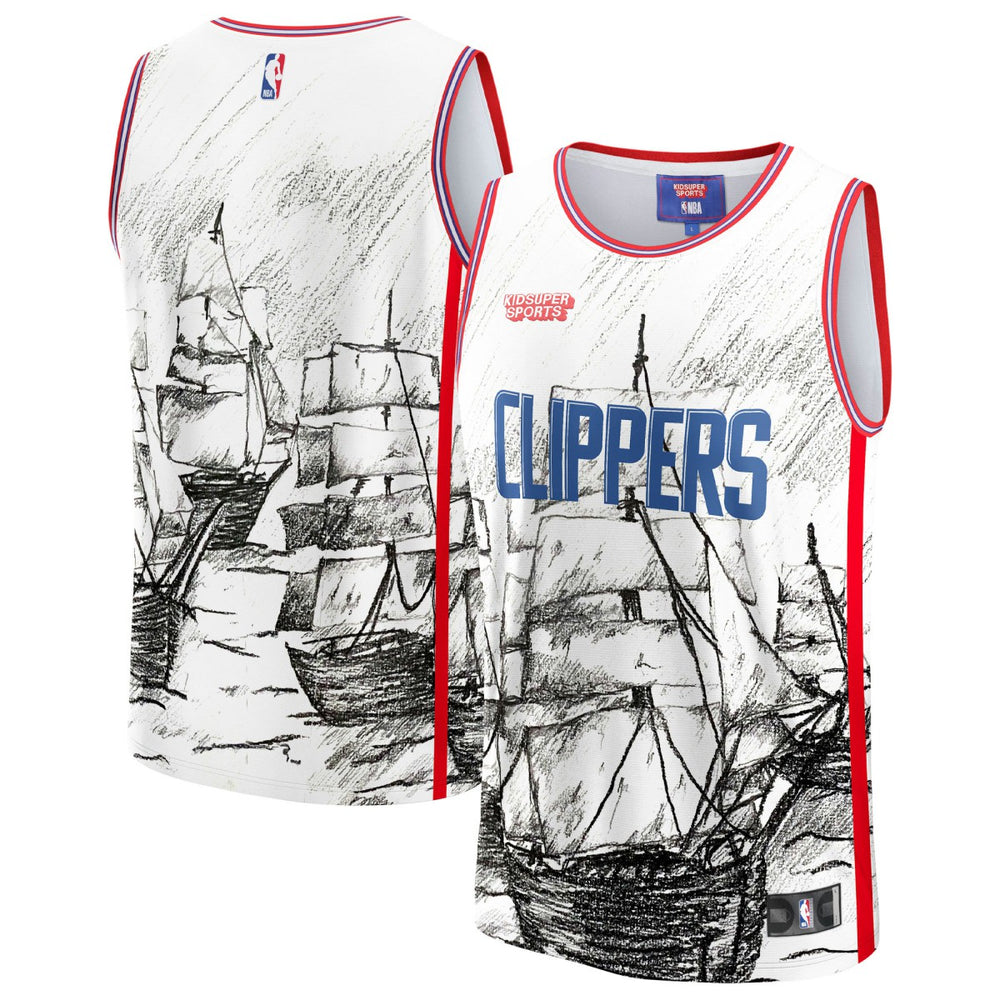 LA Clippers NBA & KidSuper Studios Unisex Hometown Jersey Gray - Fanatics