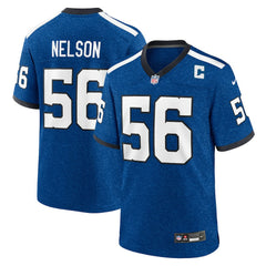 Quenton Nelson Indianapolis Colts Indiana Nights Alternate Game Jersey - Royal Jerseys