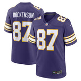 T.J. Hockenson Minnesota Vikings Classic Player Game Jersey - Purple Jerseys