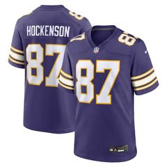 T.J. Hockenson Minnesota Vikings Classic Player Game Jersey - Purple Jerseys