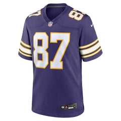 T.J. Hockenson Minnesota Vikings Classic Player Game Jersey - Purple Jerseys