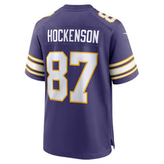 T.J. Hockenson Minnesota Vikings Classic Player Game Jersey - Purple Jerseys