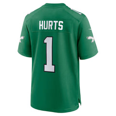 Jalen Hurts Philadelphia Eagles Alternate Game Player Jersey - Kelly Green Jerseys