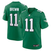 A.J. Brown Philadelphia Eagles Alternate Game Player Jersey - Kelly Green Jerseys