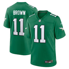 A.J. Brown Philadelphia Eagles Alternate Game Player Jersey - Kelly Green Jerseys