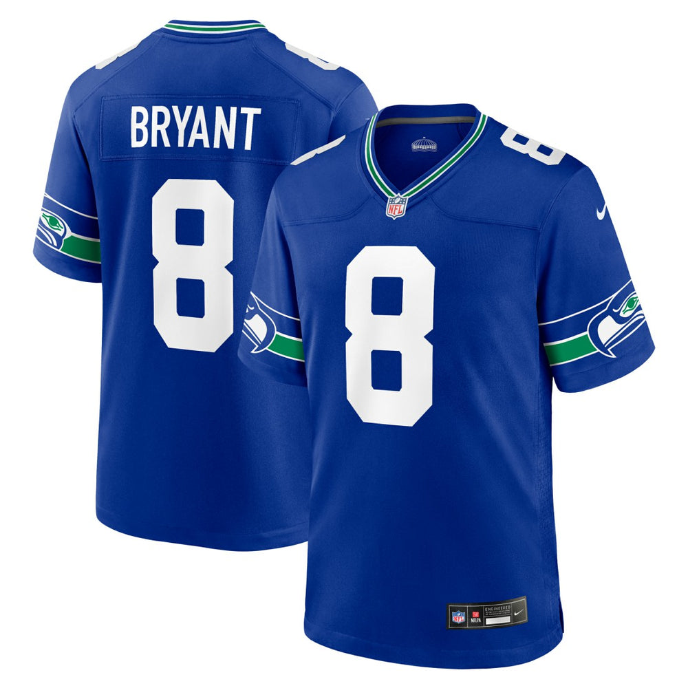 Coby Bryant Seattle Seahawks Throwback Player Game Jersey - Royal Jerseys