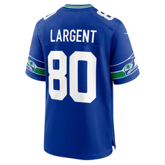 Steve Largent Seattle Seahawks Throwback Retired Player Game Jersey - Royal Jerseys