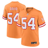 Lavonte David Tampa Bay Buccaneers Throwback Game Jersey - Orange Jerseys