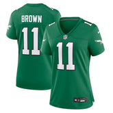 A.J. Brown Philadelphia Eagles Women's Player Jersey - Kelly Green Jerseys