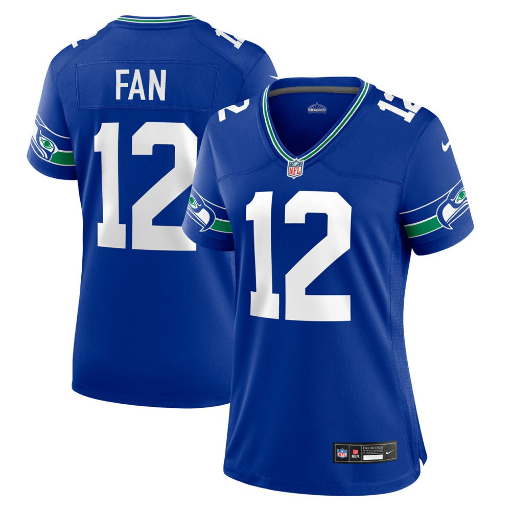 12s Seattle Seahawks Women's Player Jersey - Royal Jerseys