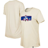 New England Patriots New Era Women's Third Down Historic T-Shirt - Tan T-shirts