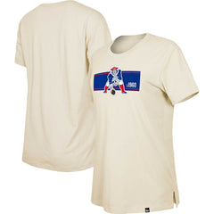 New England Patriots New Era Women's Third Down Historic T-Shirt - Tan T-shirts