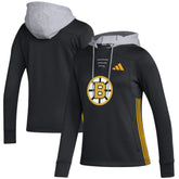 Boston Bruins adidas Women's Refresh Skate Lace AEROREADY Pullover Hoodie - Black | US 5260150